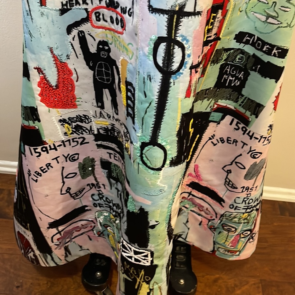 Alice + Olivia Basquiat Beaded Limited Edition Maxi Skirt - Picture 4 of 11